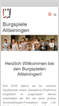 Mobile Screenshot of burgspiele-altleiningen.de