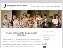 Tablet Screenshot of burgspiele-altleiningen.de